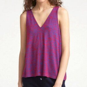 Rag & Bone HUDSON Tank Top Sz S V-Neck Sleeveless SPACE Dye